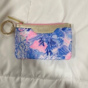 Lilly Pulitzer Gold, Pink, and Blue Floral Key Holder